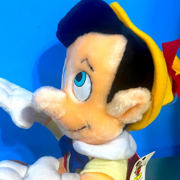 WALT DISNEY DISNEY WORLD DISNEYLAND EXCLUSIVE VTG 80’s PINOCCHIO PLUSH w/TAGS - Picture 9 of 14